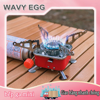 Bếp gas mini du lịch siêu nhỏ gọn có dây nối bình gas an toàn - Bếp gas du lịch dã ngoại có thể gấp gọn tiện lợi