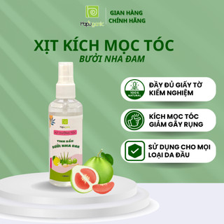 Xịt tinh dầu Bưởi kích mọc tóc Hapu Organic 100ml