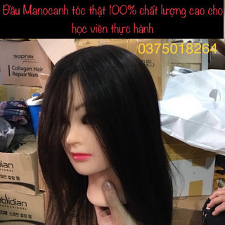 Đầu Manocanh tóc thật 100% chất lượng cao cho học viên thực hành