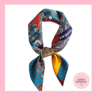 Khăn bandana lụa vuông làm áo quàng cổ khăn turban nam nữ đội đầu thời trang hoạ tiết yen ngựa