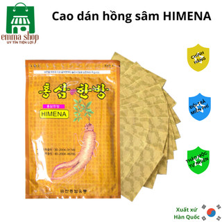Sỉ cao dán himena hàn quốc - chiết xuất hồng sâm giảm nhức mỏi