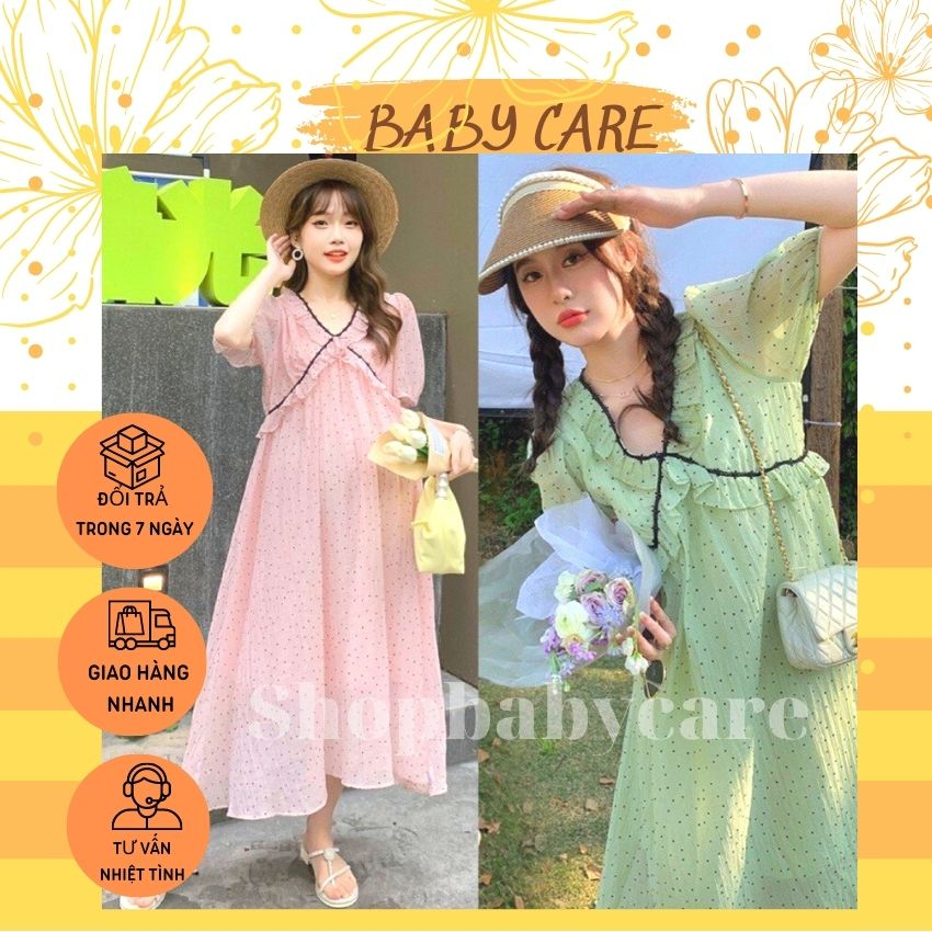 VÁY BẦU DỰ TIỆC, CÔNG SỞ CHẤT VOAN LỤA 2 LỚP MỀM MÁT TIỂU THƯ- ĐẦM BẦU XINH GIÁ RẺ CHO MẸ BẦU