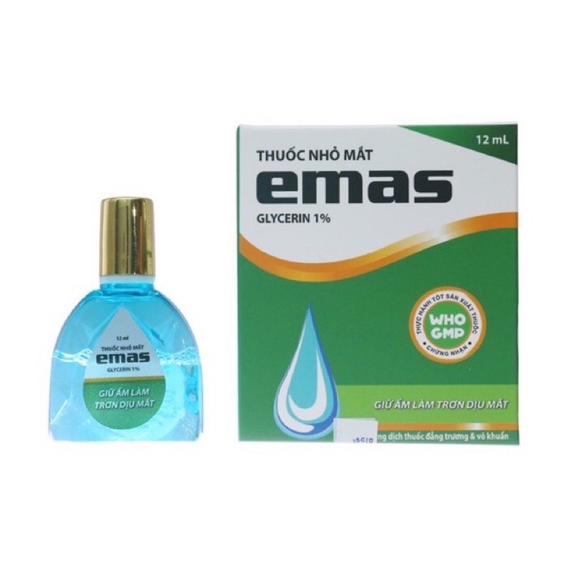 ✅ (CHÍNH HÃNG) Nhỏ mắt Emas giảm khô mỏi mắt, date mới