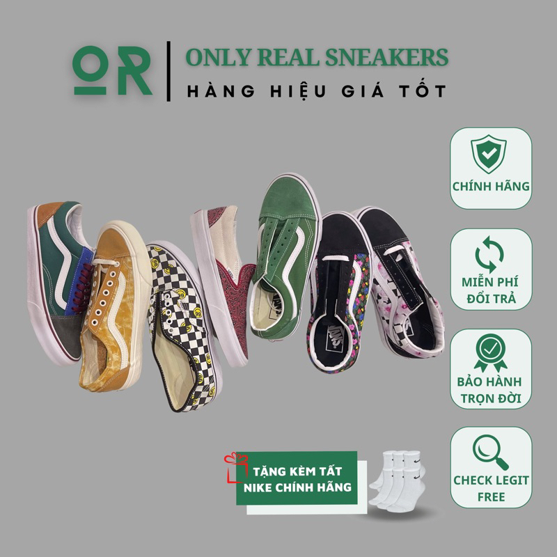 Giày Vans Lẻ Size Chính Hãng Giá Rẻ - Old Skool, Sk8, Slipon, Authentic - Only Real Sneakers