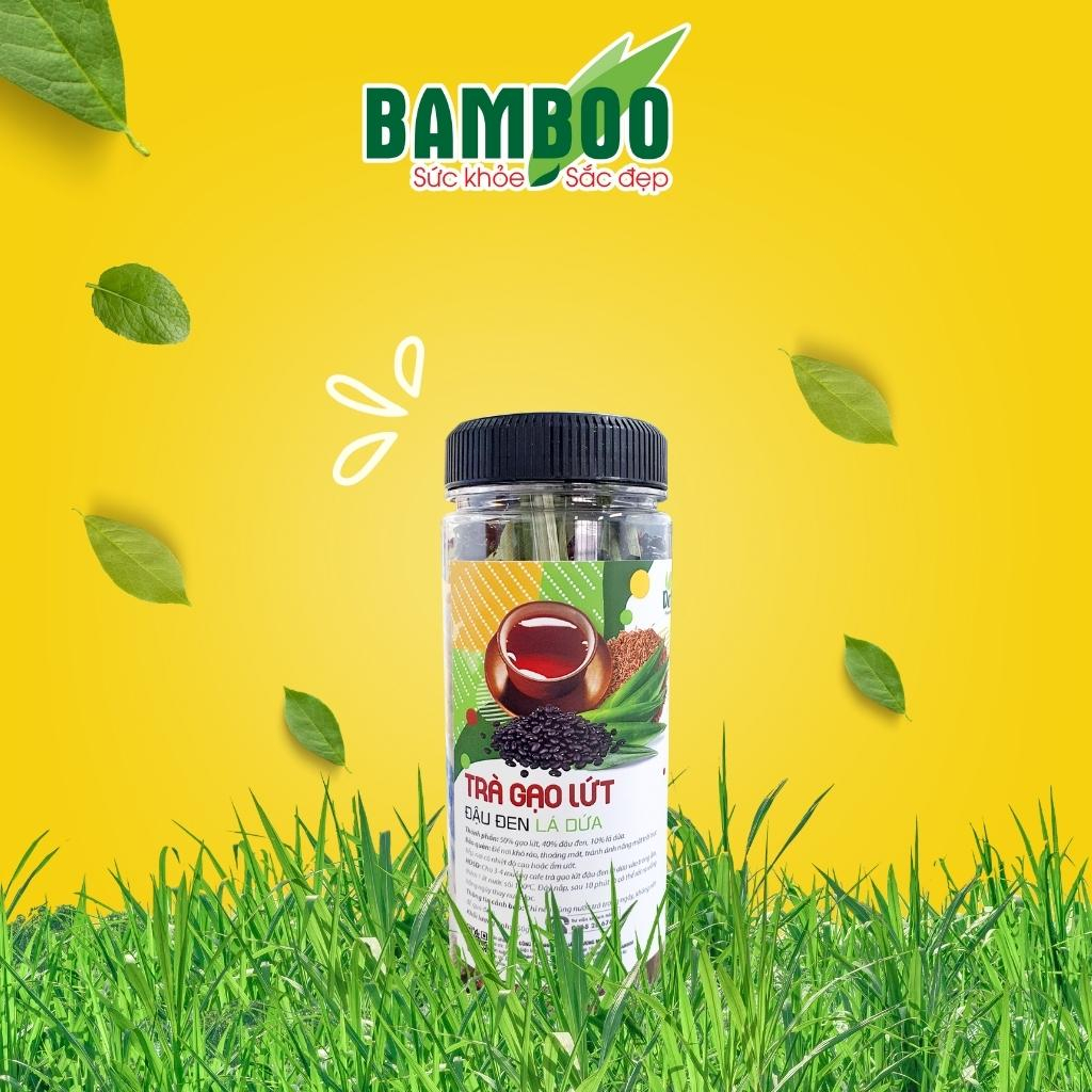 Trà gạo lứt đậu đen lá dứa Bamboo - 350g
