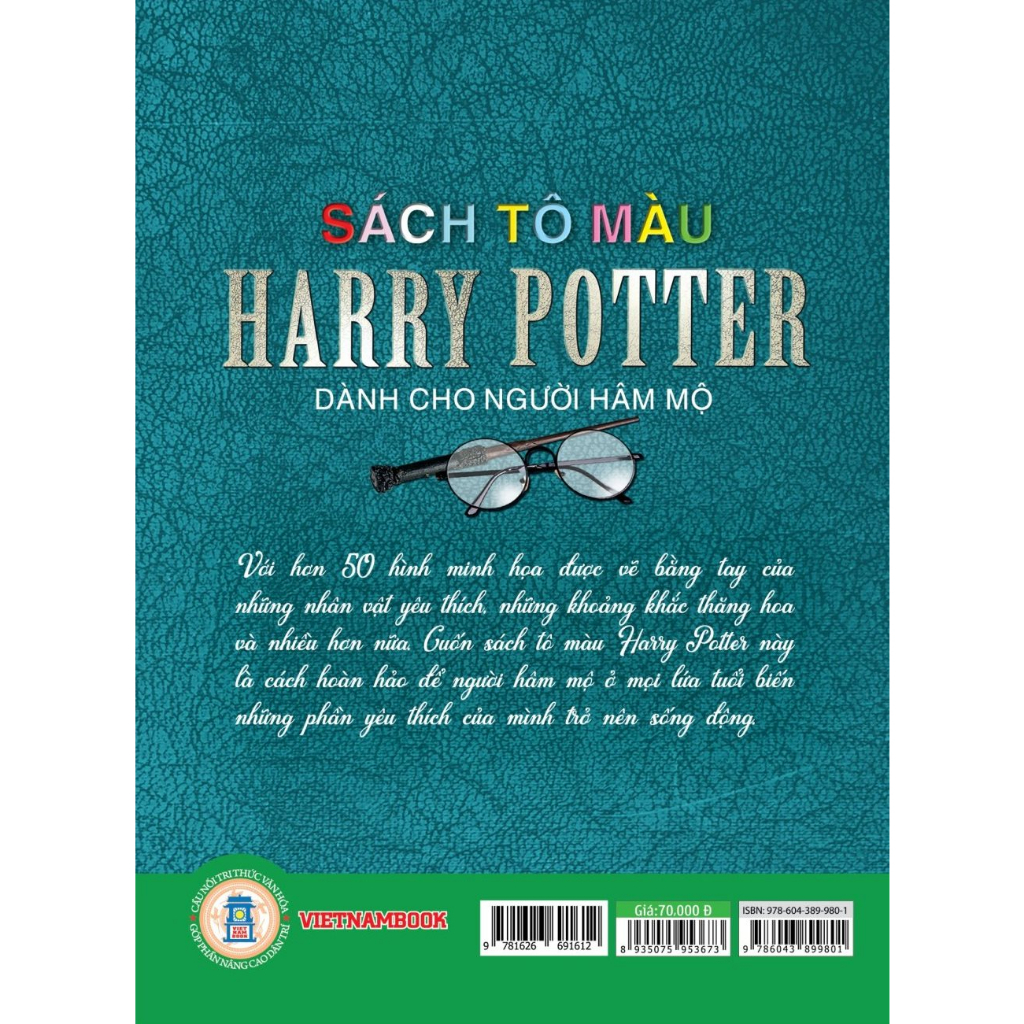 Sách - Sách Tô Màu Harry Potter Dành Cho Người Hâm Mộ (Không chính thức - Unofficial)