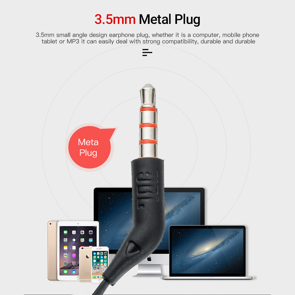 100% Hàng chính hãng Tai nghe JBL T110 có mic, dây chống rối, bass tròn trịa và chắc