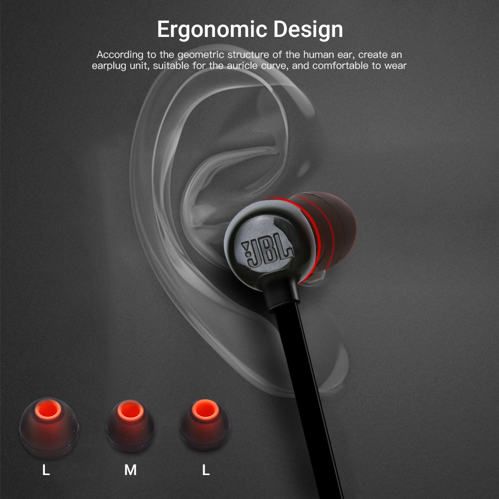 100% Hàng chính hãng Tai nghe JBL T110 có mic, dây chống rối, bass tròn trịa và chắc