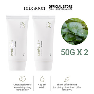Combo 2 kem chống nắng Mixsoon Centella Sun Cream 50gx2
