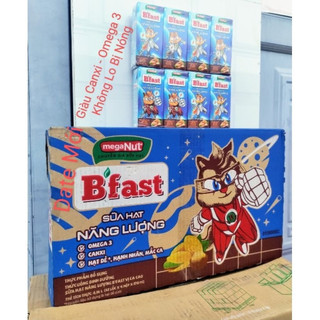 Thùng To 170ml x48 hộp Sữa Hạt Bfast vị ca cao Bọc Chống Sốc