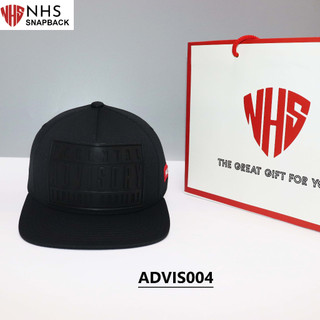 Nón Snapback Advisory Logo 3D May chắc chắc Advis_Black.