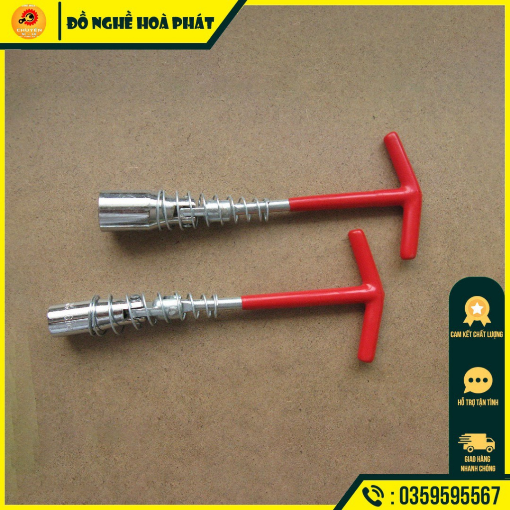 Tuýp mở bugi xe máy lắc léo 16mm, dụng cụ mở bu gi xe máy chuyên nghiệp