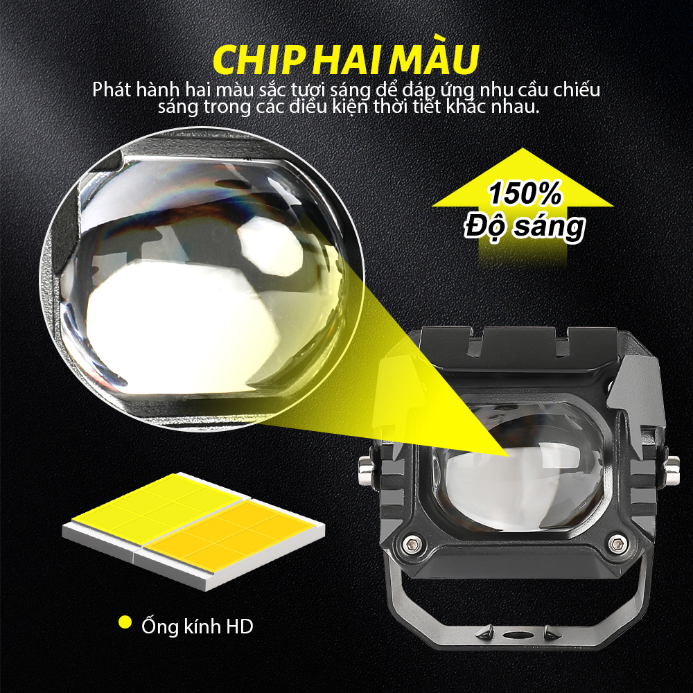 CO LIGHT Đèn LED Mini Ánh Sáng Trắng / Vàng 160W 32000lm Chuyên Dụng Cho Xe Hơi / Xe Máy