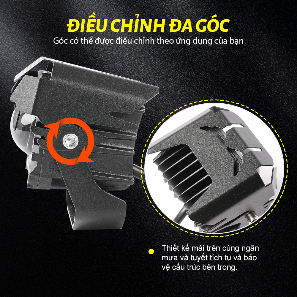 CO LIGHT Đèn LED Mini Ánh Sáng Trắng / Vàng 160W 32000lm Chuyên Dụng Cho Xe Hơi / Xe Máy