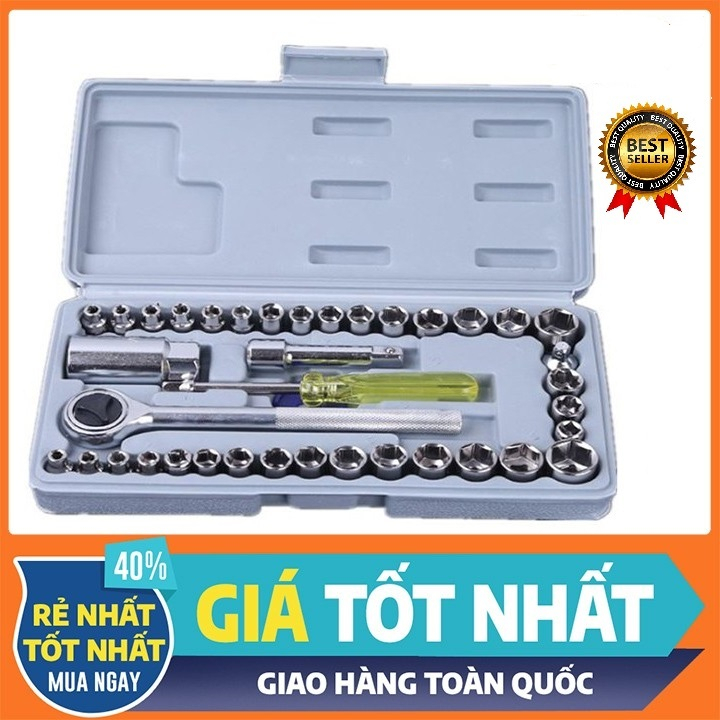 BỘ DỤNG CỤ SỬA CHỮA ĐA NĂNG 40 MÓN CHO XE MÁY, OTO - DỤNG CỤ SỬA XE GIA ĐÌNH - MRPHUKIEN