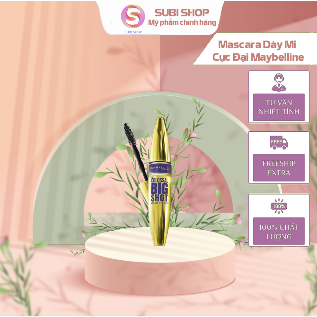 Mascara Dày Mi Cực Đại Maybelline New York The Magnum Big Shot Waterproof Chuốt Mi Không Lem Không Trôi 10ml