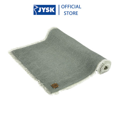 Khăn phủ trang trí | JYSK Bekkeblom | cotton | R40xD150cm | Màu xanh rêu