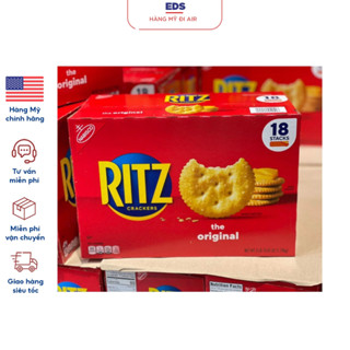 Bánh quy mặn date 4/25 Ritz Crackers The Original thùng 1,74kg - EDS Hàng Mỹ