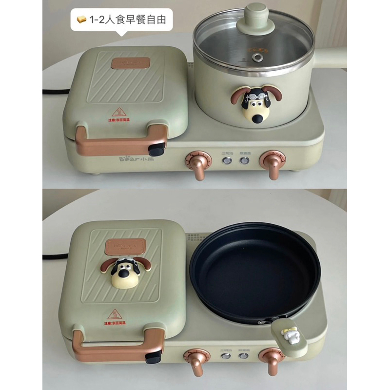 Máy Làm Bánh Kẹp Đa Năng 3in1 Kèm Lẩu Rán Nướng Bánh Ăn Sáng DSL-A13N1