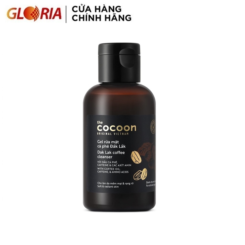 Gel Rửa Mặt Cà Phê Đắk Lắk Cocoon Cho Làn Da Tươi Mát Và Rạng Rỡ 140ml