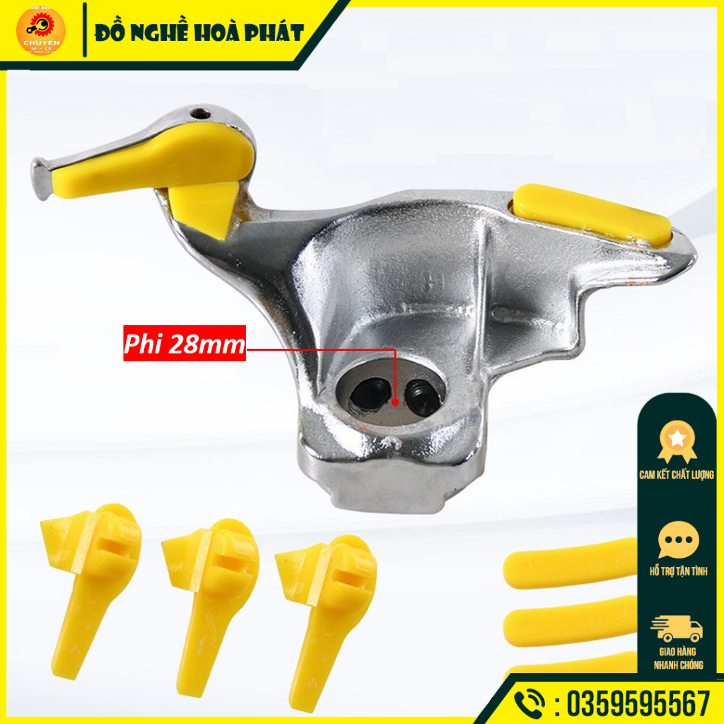 Mỏ vịt máy ra vào lốp ô tô và xe máy 28mm