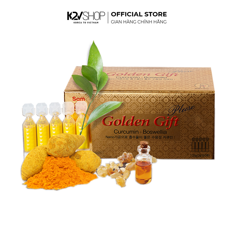 Hộp 60 Ống Tinh Nghệ Nano Cao Cấp Sam Golden Gift - K2V Shop