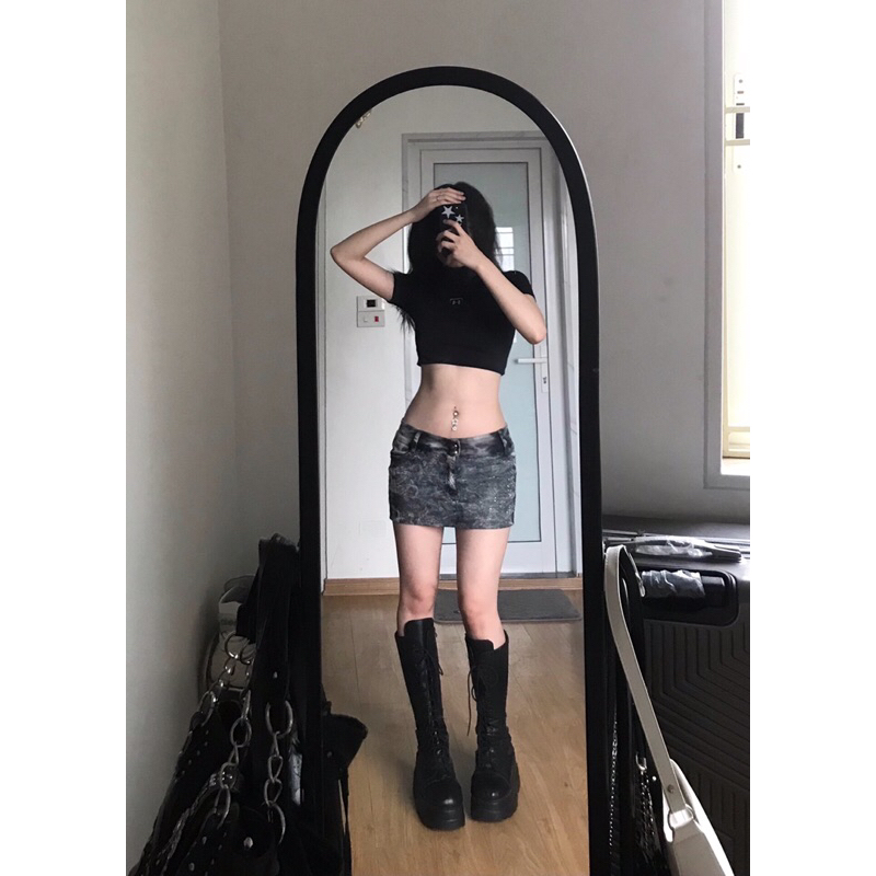 Bốt đế cao platform phong cách y2k, punk (ảnh thật)