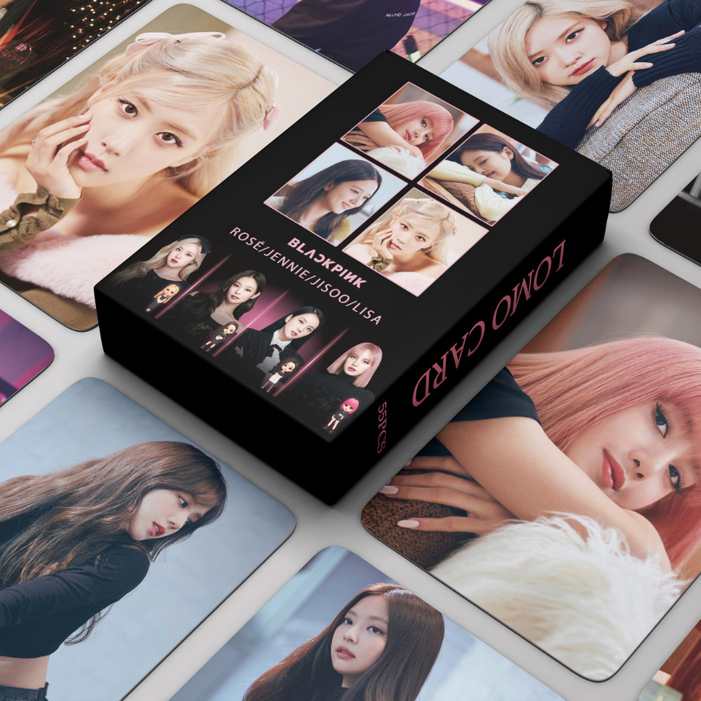 Thẻ Lomo card BlackPink bo góc Born Pink Chibi 4TV Album Thần Tượng Kpop