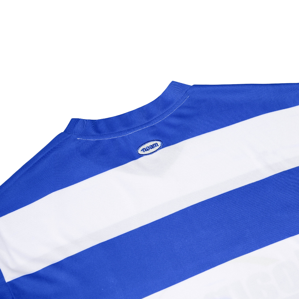 Áo thun thể thao Unisex Form rộng NOAM Soccer Jersey thoáng khí mát mẻ - Kẻ sọc xanh trắng