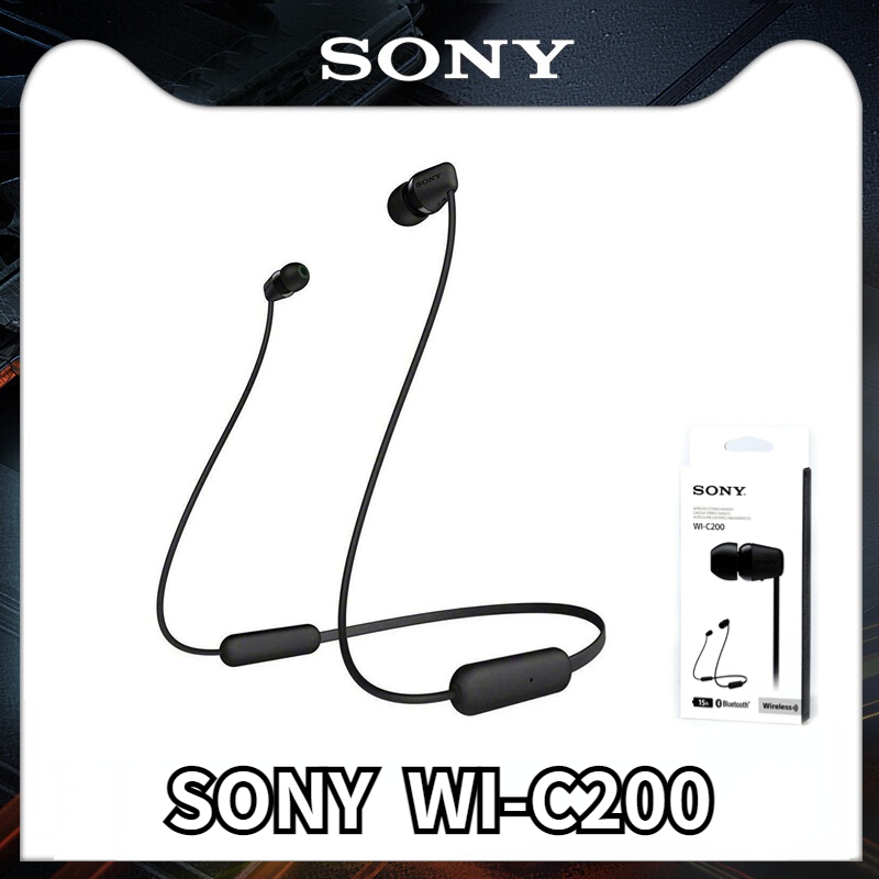 SONY WI-C200 Tai nghe bluetooth không dây treo cổ chạy ngoài trời âm nhạc tai nghe