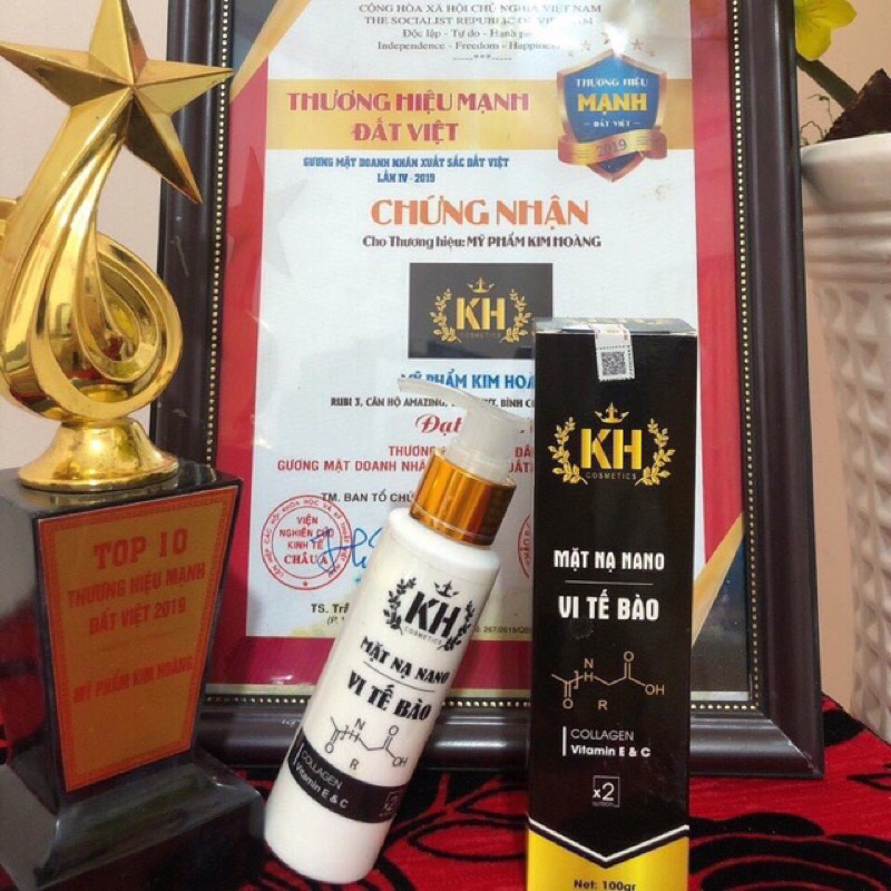 Mặt nạ ủ trắng nano vi tế bào Kim Hoàng dưỡng da trắng mịn