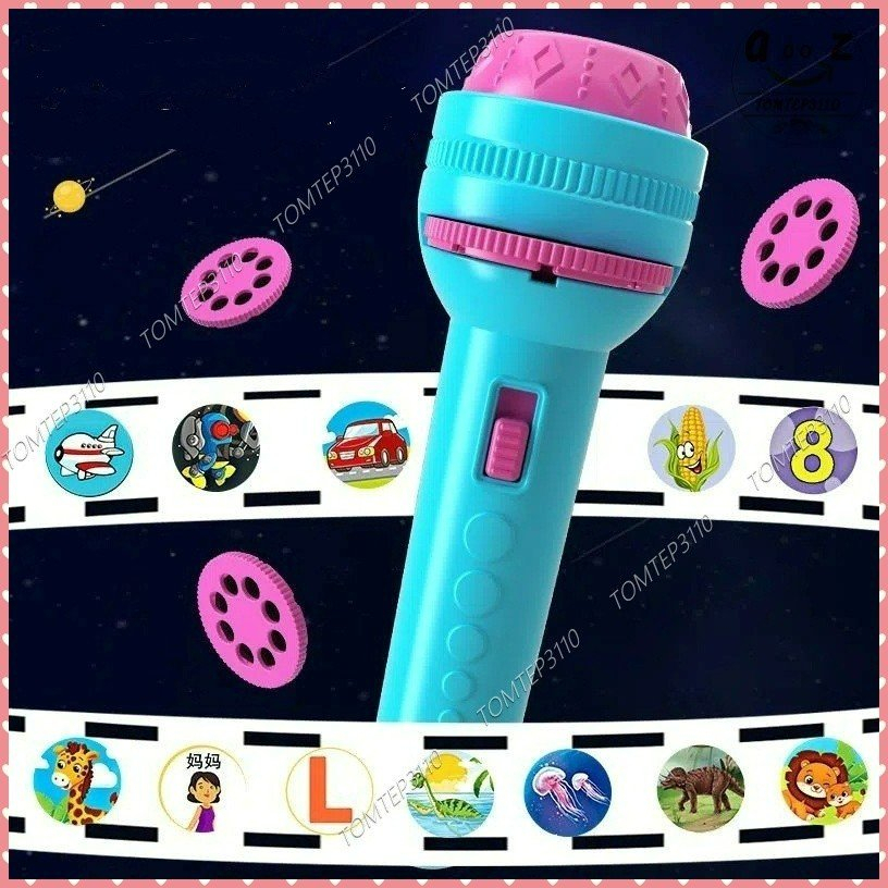 Đèn Pin Chiếu Hình Cho Bé - 24 Mẫu Sắc Nét