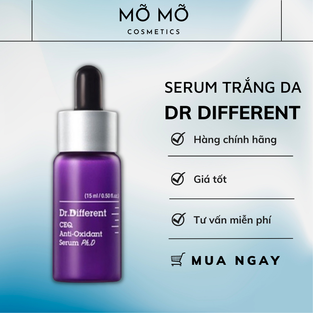 Serum làm sáng da Vitamin C 17% Dr.Different 15mlx2 Tinh Chất Dưỡng Se Khít Lỗ Chân Lông, Mờ Thâm Đốm - Mỡ Mỡ Cosmetics