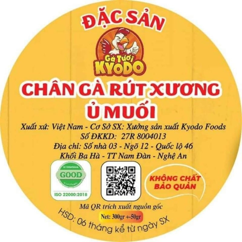 Chân gà rút xương ủ muối Kyodo