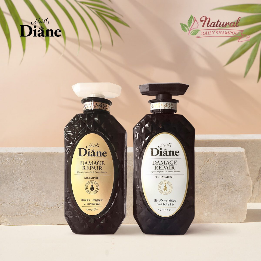 Cặp dầu gội xả phục hồi tóc hư tổn nặng Moist Diane Extra Damage Repair Nhật Bản dành cho tóc khô xơ, chẻ ngọn - 450ml