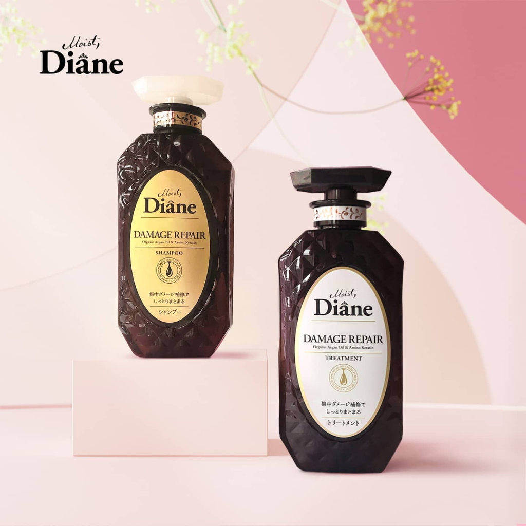 Cặp dầu gội xả phục hồi tóc hư tổn nặng Moist Diane Extra Damage Repair Nhật Bản dành cho tóc khô xơ, chẻ ngọn - 450ml