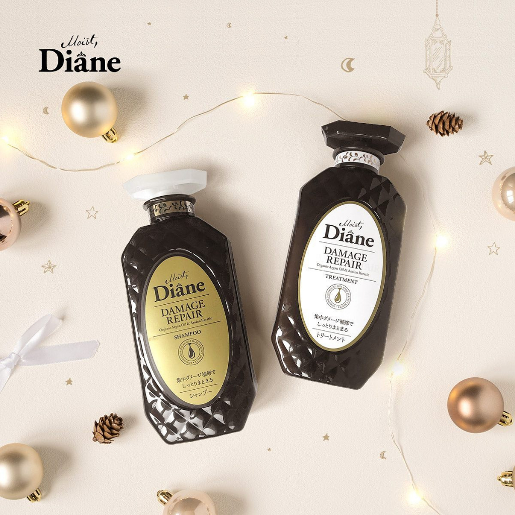 Cặp dầu gội xả phục hồi tóc hư tổn nặng Moist Diane Extra Damage Repair Nhật Bản dành cho tóc khô xơ, chẻ ngọn - 450ml