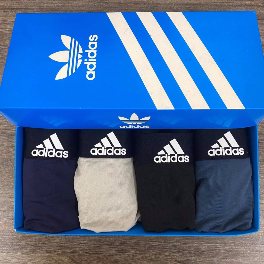Combo 4 Quần Lót Nam Boxer Nam Thun Lạnh. Quần Sịp Nam Cao Cấp adidas Co Giãn 4 Chiều Thấm Hút Mồ Hôi