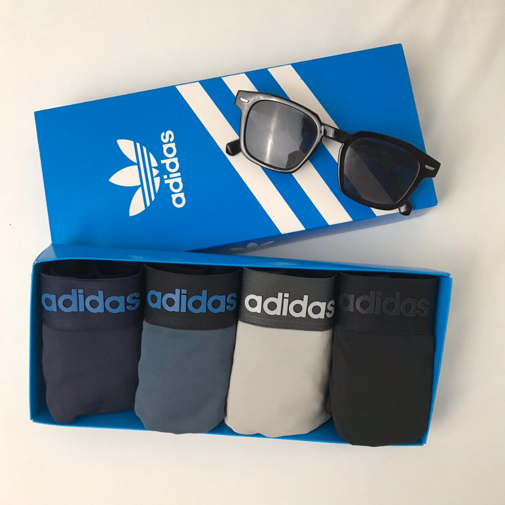 Combo 4 Quần Lót Nam Boxer Nam Thun Lạnh. Quần Sịp Nam Cao Cấp adidas Co Giãn 4 Chiều Thấm Hút Mồ Hôi