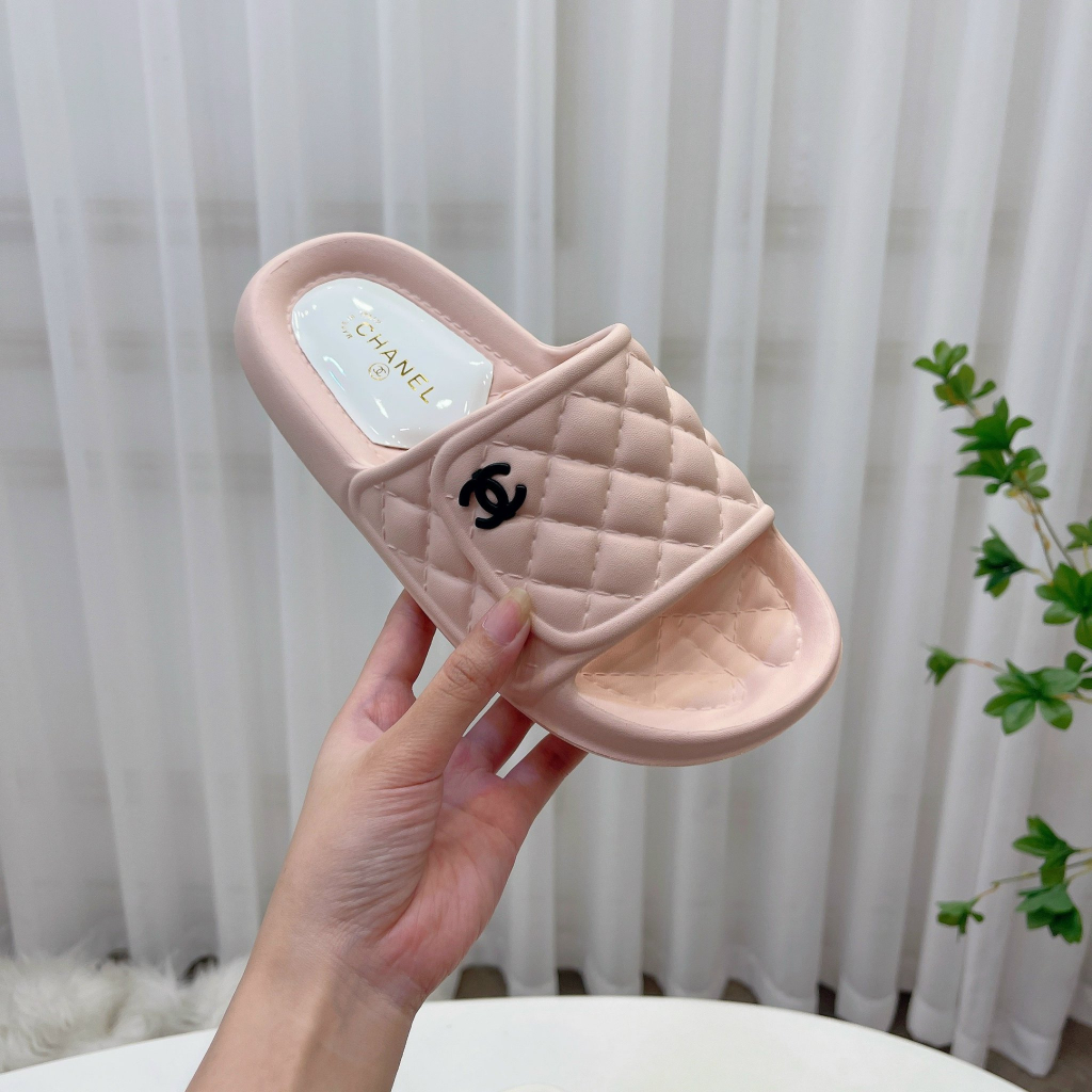 Dép lê nữ chất xốp siêu nhẹ trám phồng fullbox
