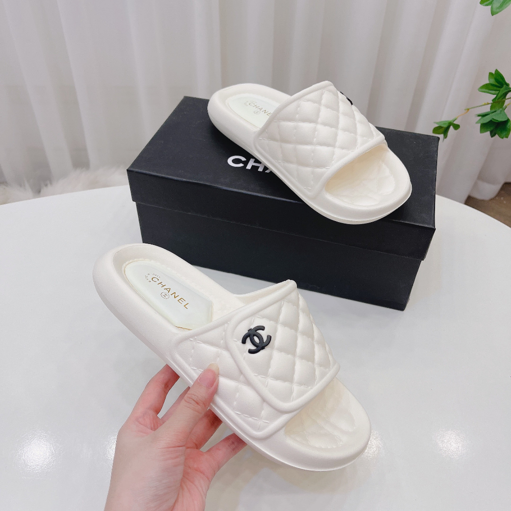 Dép lê nữ chất xốp siêu nhẹ trám phồng fullbox