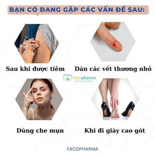 Băng keo cá nhân trong suốt hộp 100 miếng tinh khiết tiện dụng co dãn tốt