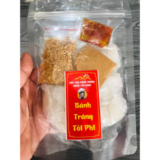 Bánh tráng trộn muối nhuyễn tỏi phi 100gr