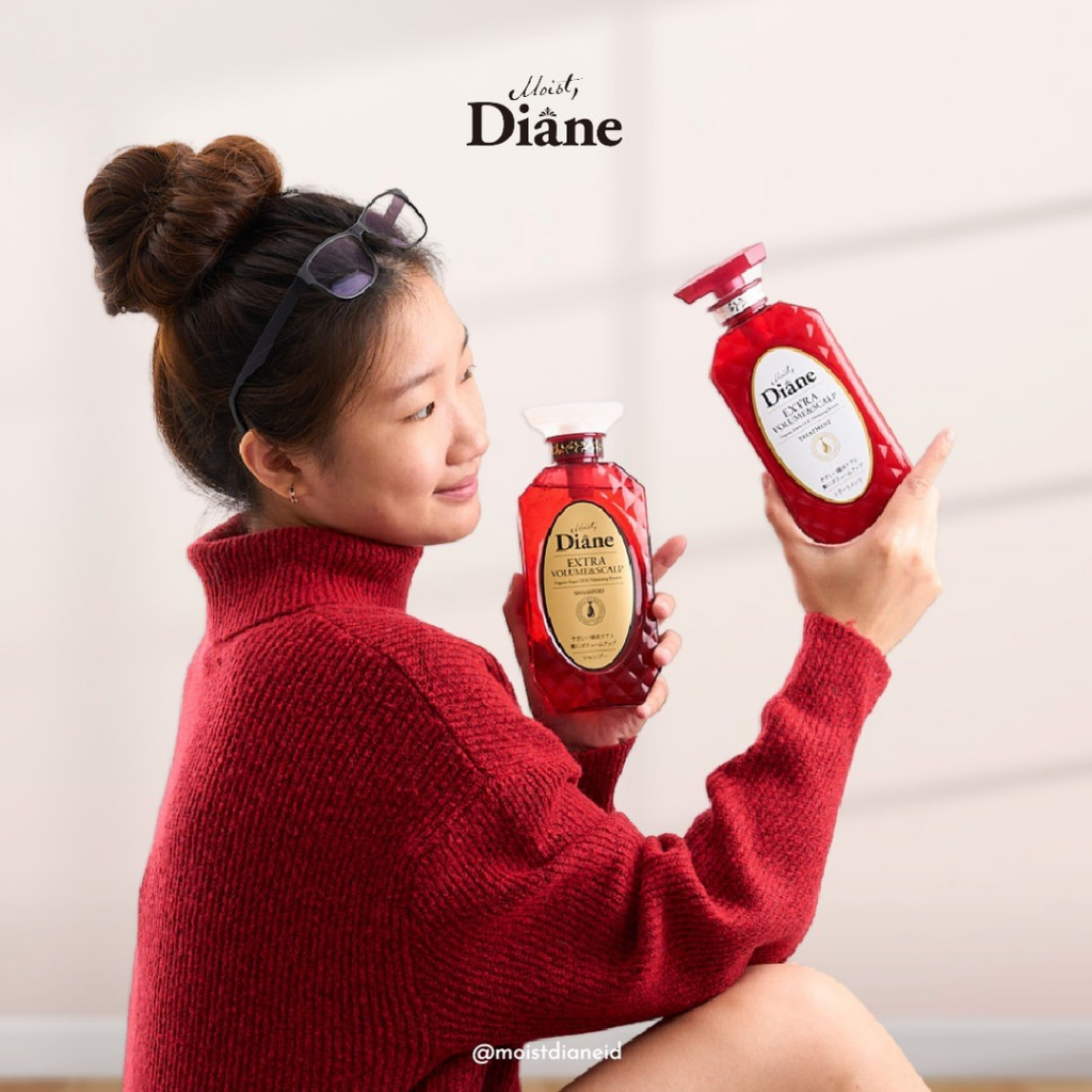 Cặp Gội Xả hộ trợ mọc tóc & làm phồng tóc Moist Diane Extra Volume & Scalp 450mlx2