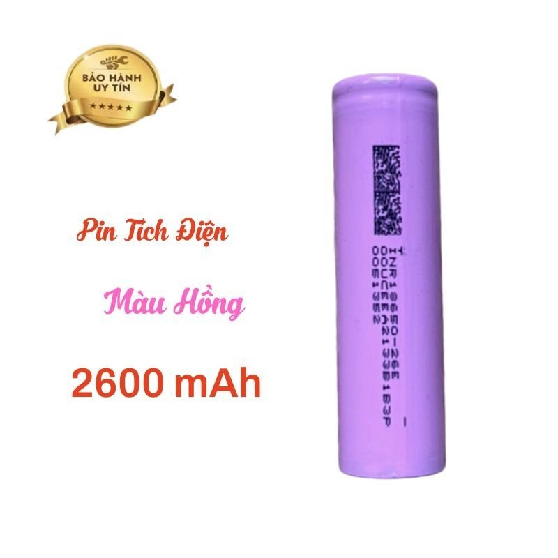 Pin 18650 tích điện - Dung lượng 2000/ 2600mAh 3.7v dùng cho Quạt mini,Tông Đơ,Sạc Dự phòng