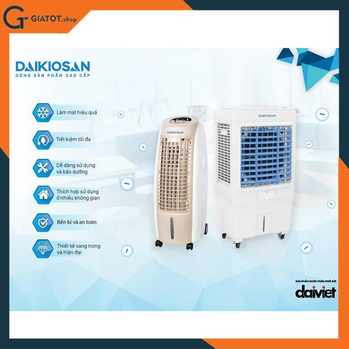 Quạt làm mát không khí Daikio DK 2500B chính hãng