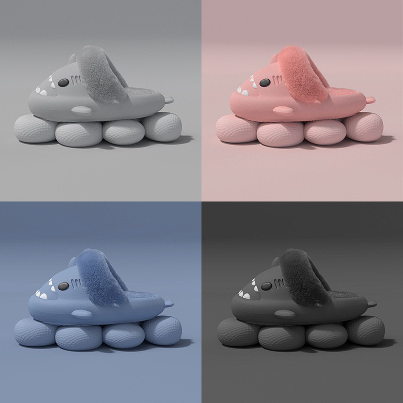 Dép lông cá mập Hàng cao cấp . đế cao 4cm