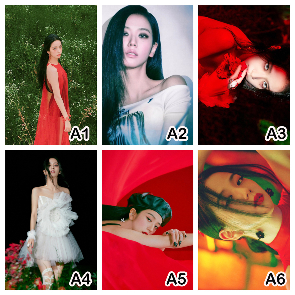 POSTER A4 DÁN TƯỜNG JISOO BLACKPINK SOLO - FLOWER