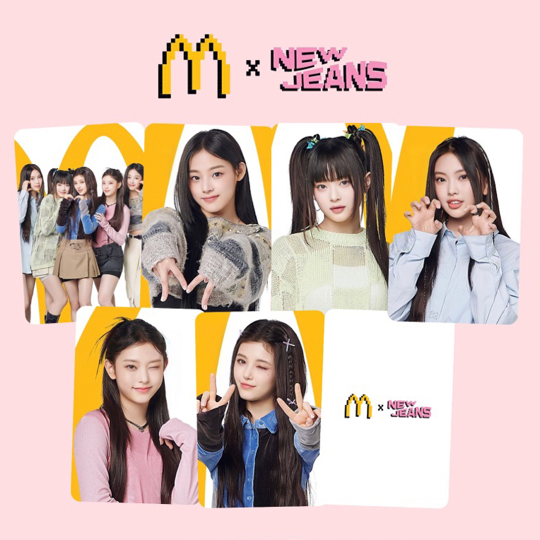 Set 6 card NewJeans x McDonalds