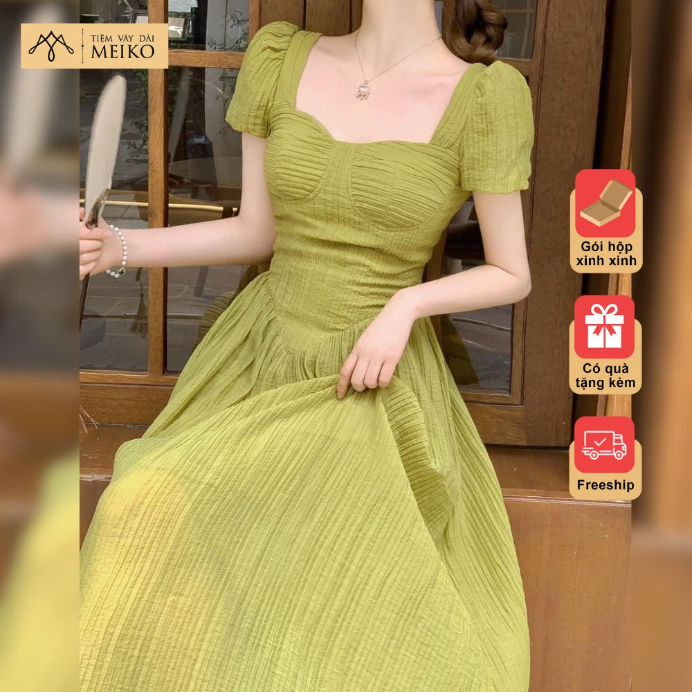 Đầm Dài Dáng Xoè Cúp Ngực 02 Lớp, Diện Lên Thật Thơ [Có Ảnh Thật, Gói Hộp Chỉnh Chu]